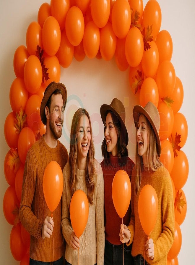 Propsicle Orange HD Metallic Balloons Pack Orange Theme Kids Birthday Party Decoration Bachelorette Party Balloon Anniversary Item - Packet of 50 Balloons, Pack of 50 - Image 3